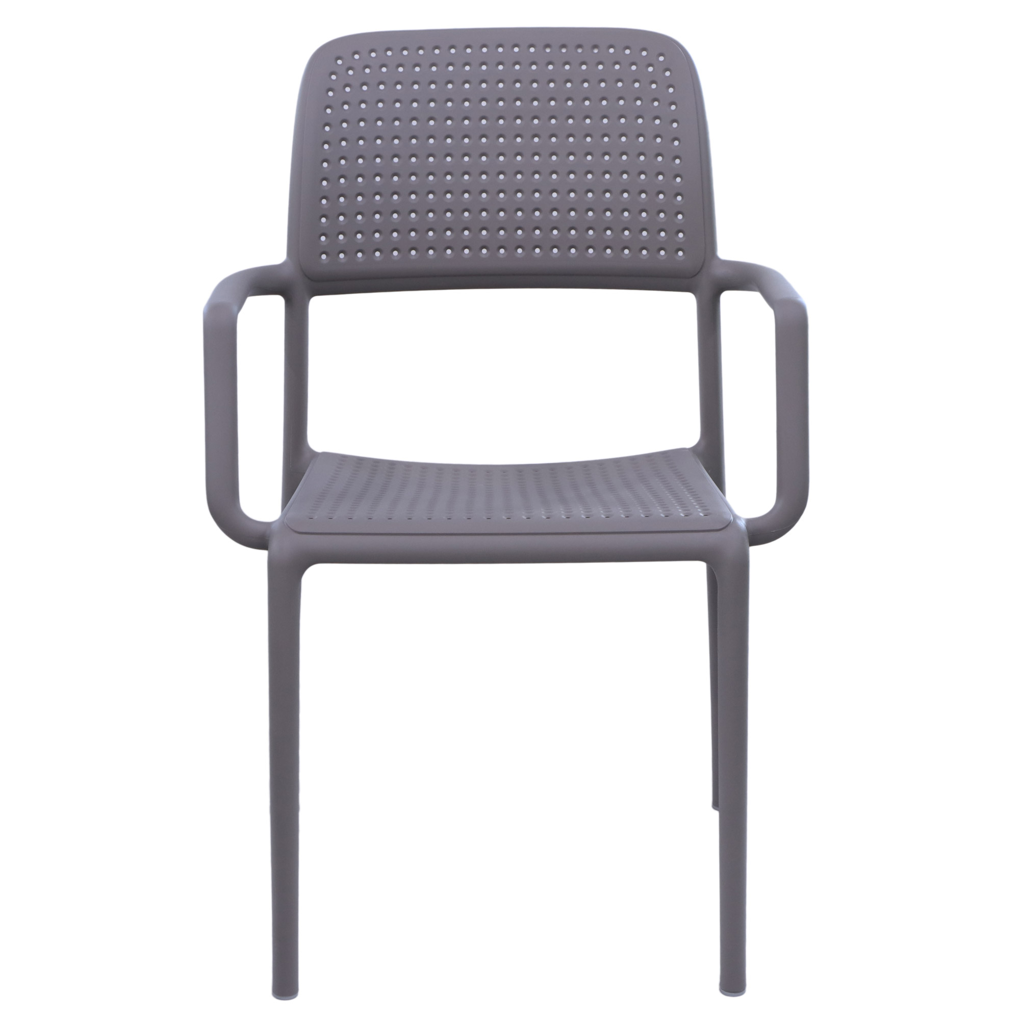 кресло пластиковое 59х55х82 см коричневое эльфпласт rodos