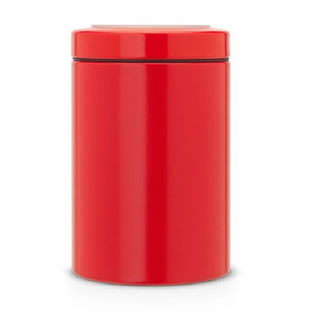 Контейнер Brabantia 1,4л с прозрачной крышкой Red контейнер для мусора brabantia 369407