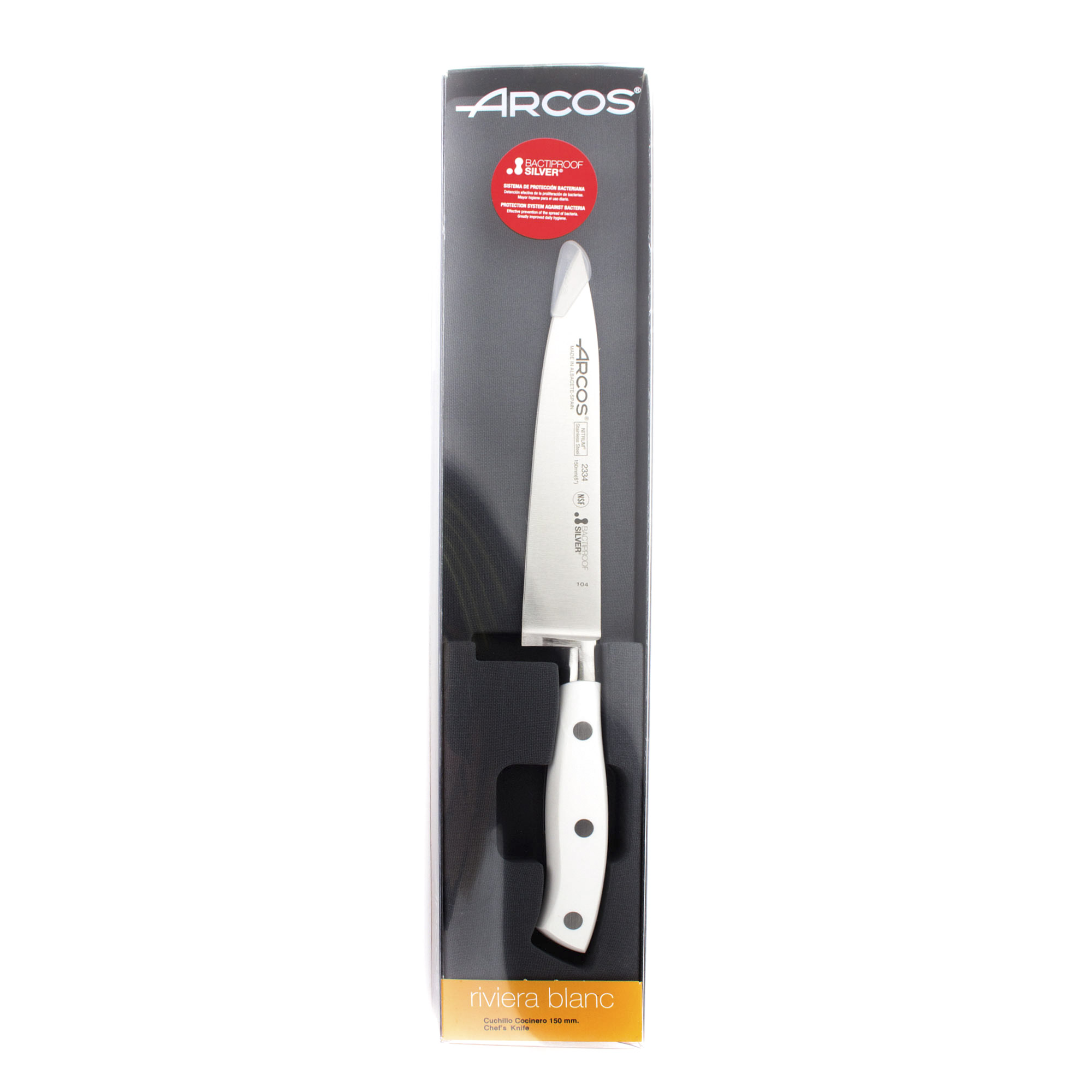 Нож универсальный Arcos кухонный 15 см (233424W), цвет белый - фото 5