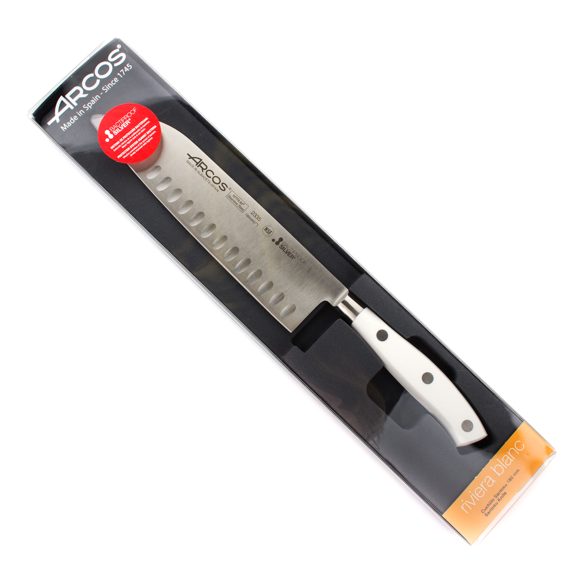 Нож универсальный Arcos кухонный 18 см (233524W), цвет белый - фото 6
