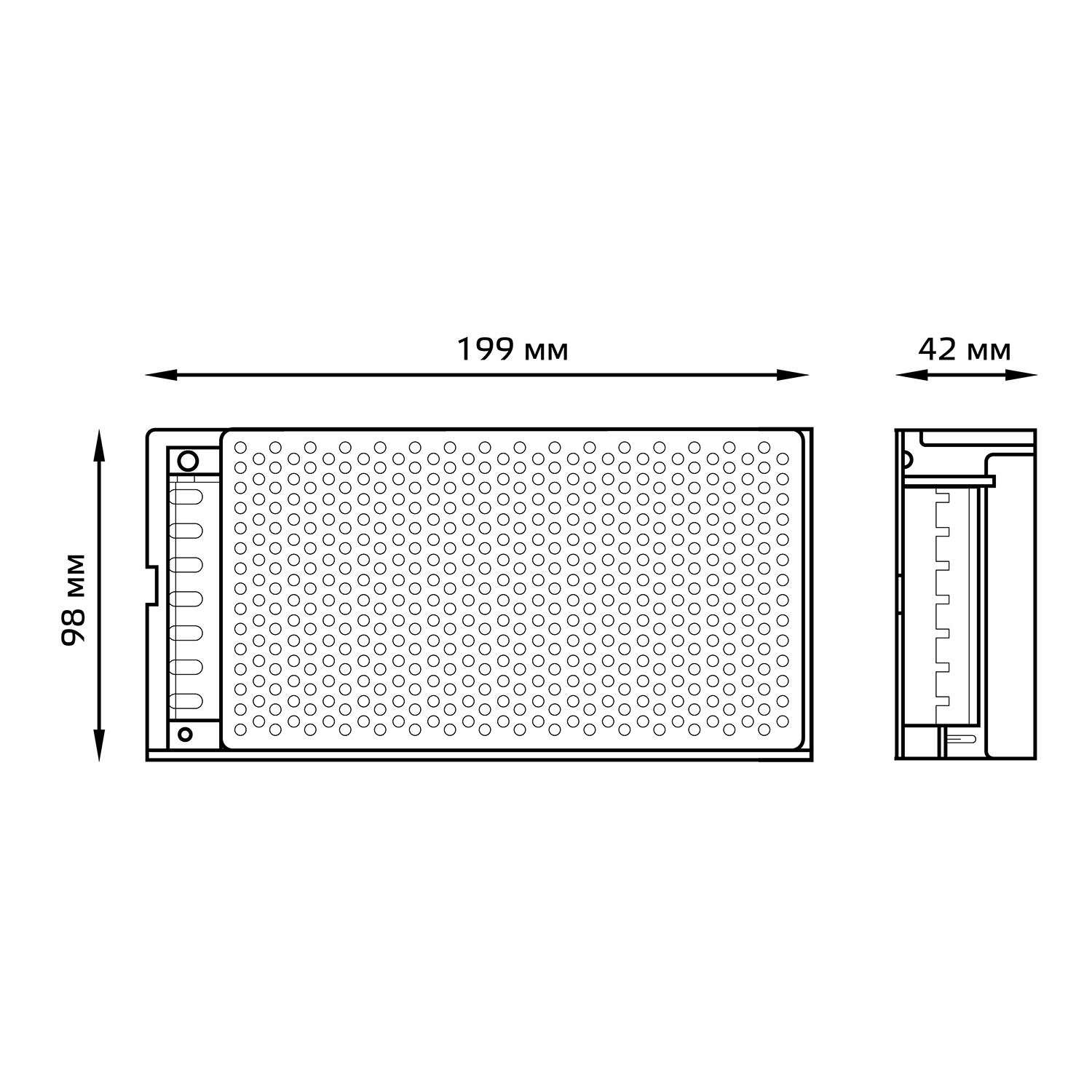 Блок питания LED STRIP PS 150W 12V 1/28 Вид№5