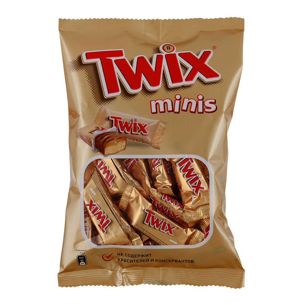 Печенье Twix minis песочное с карамелью 184 г конфеты шоколадные twix minis 184 г