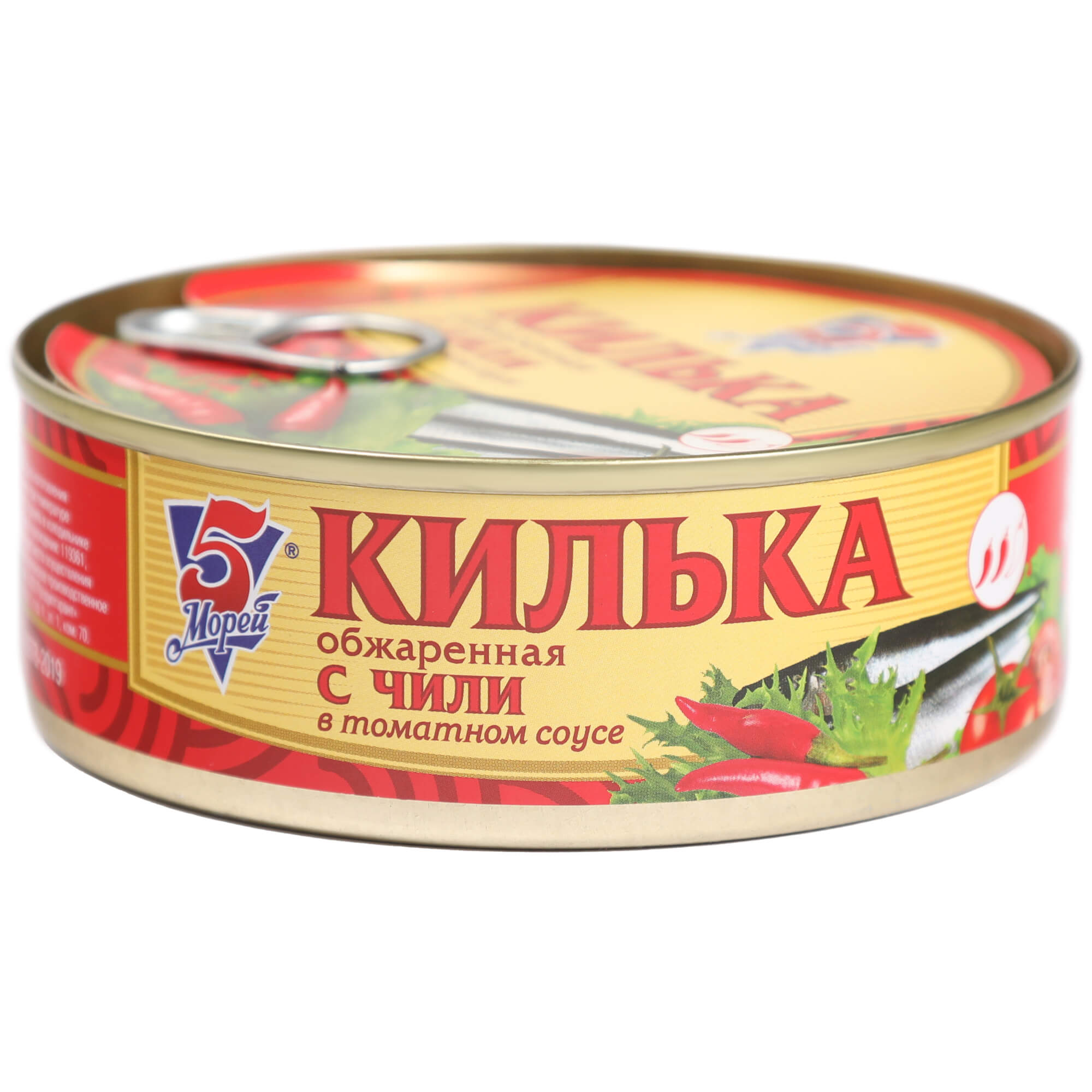 Килька Keano 5 Морей в соусе чили 240 г килька балтийская знаток прод в томатном соусе 240 г