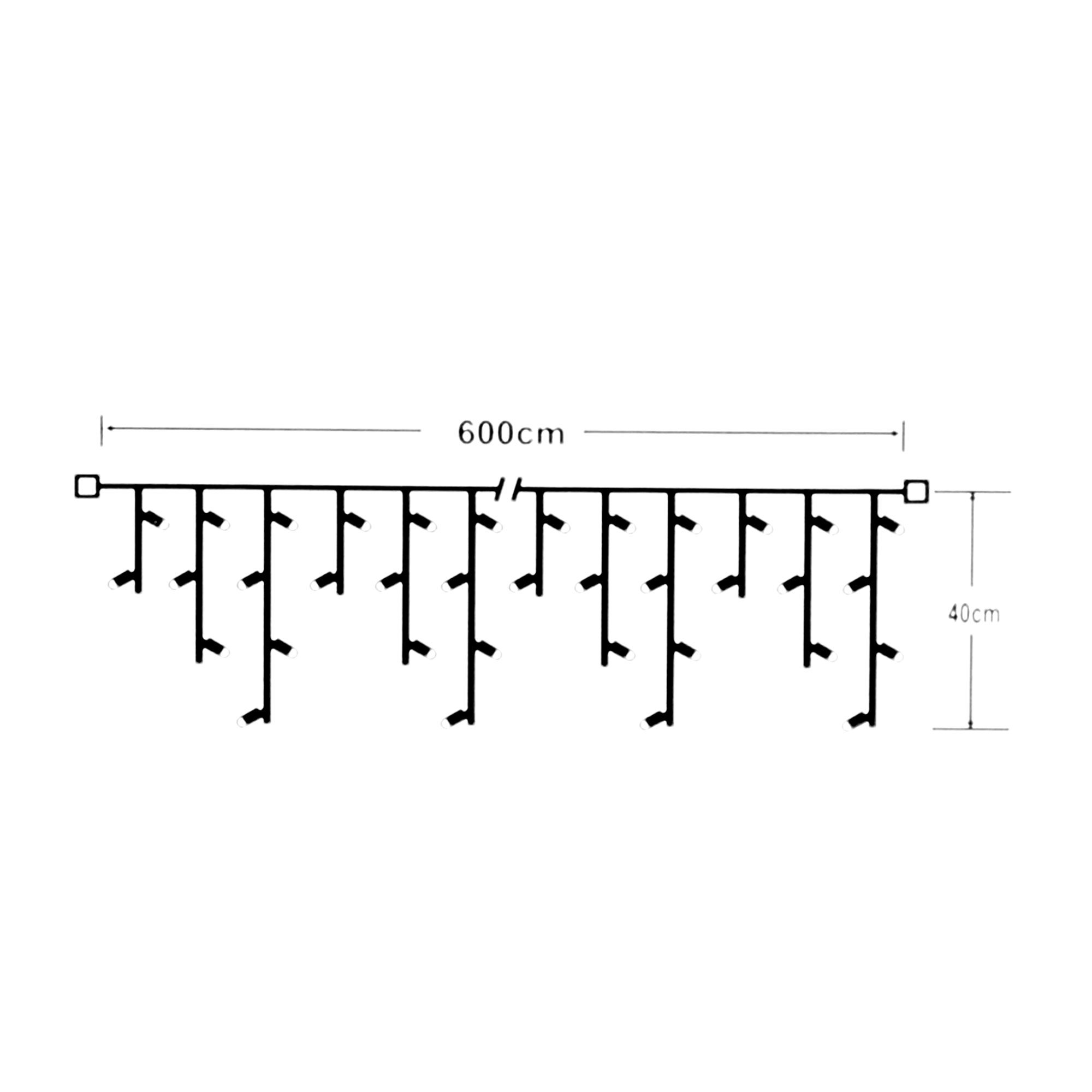 Электрогирлянда уличная Reason DRLI100E/32F/W/S 100 LED без стартового шнура Вид№10