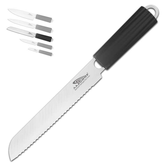 Нож из немецкой стали Ладомир 20 см, цвет черный, серебристый (сталь) - фото 1