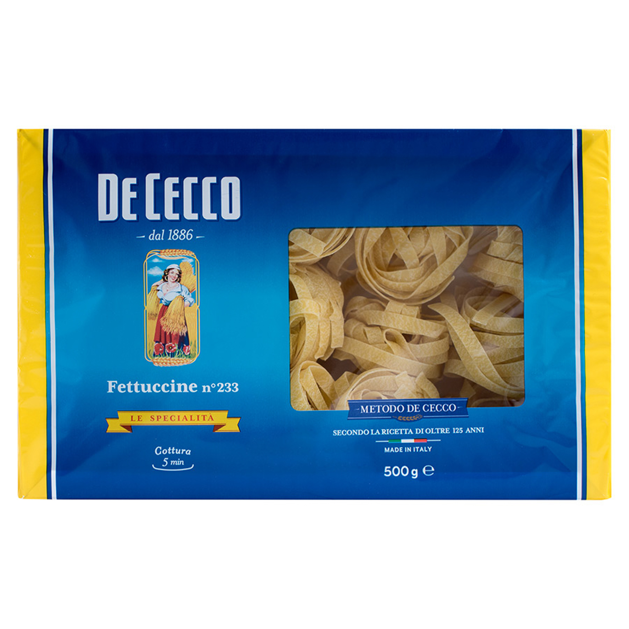 Макаронные изделия De Cecco Феттуччини №233 500 г булочки коломенское пшеничные с кунжутом 180 гр