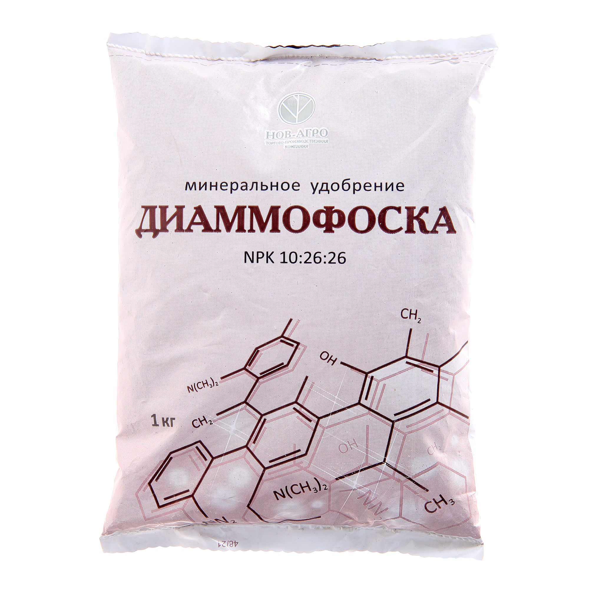 Диаммофоска 1кг Нов-агро азото фосфорно калийное удобрение 1кг гранулы