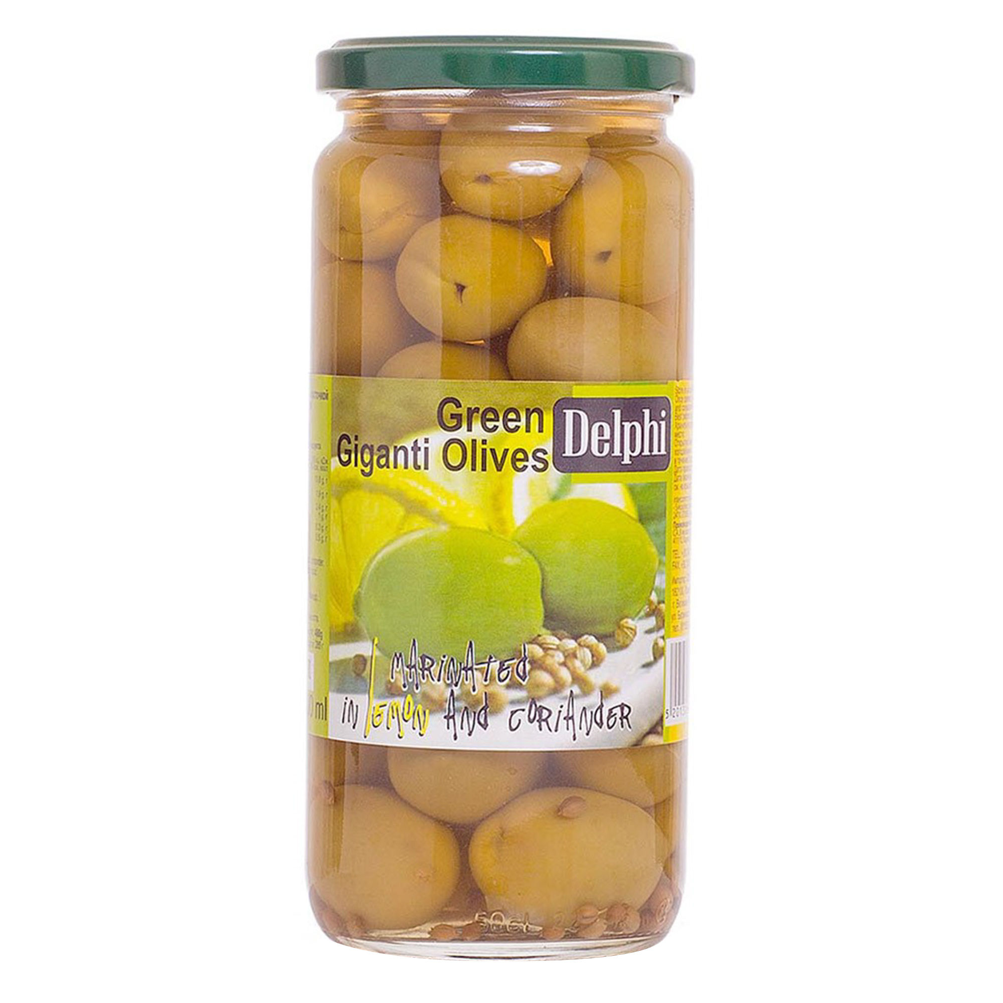 Оливки Delphi с косточкой в маринаде с лимоном 480 г маслины delphi монастырские с косточкой в рассоле 480 г