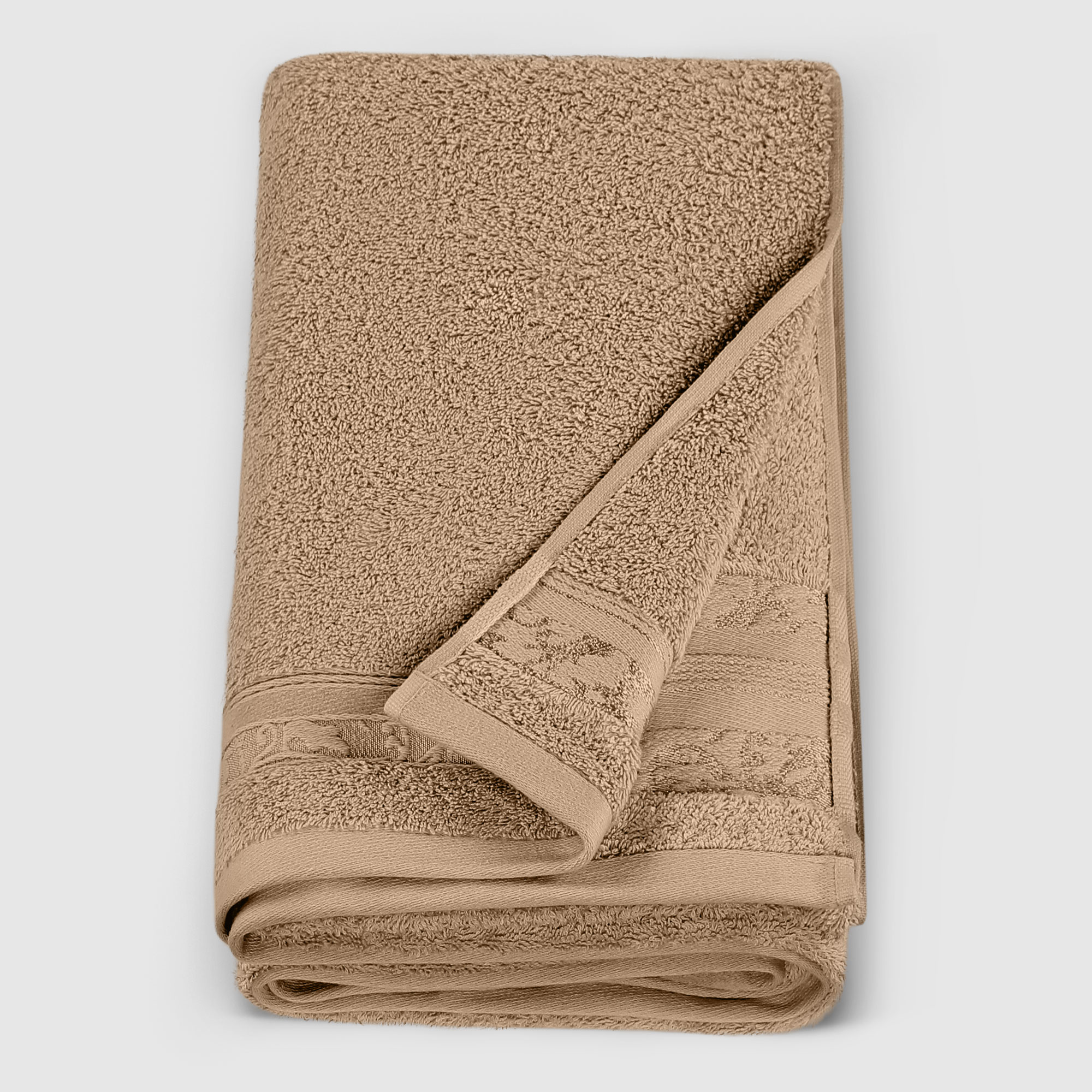 Полотенце махровое Mundotextil Organic светло-коричневое 100х150 см полотенце тоскана песочный р 100х150