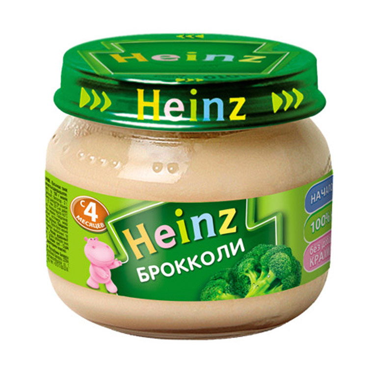 Пюре овощное Heinz Брокколи 80 г бефстроганов сытоедов из говядины с картофельным пюре замороженный 320 гр
