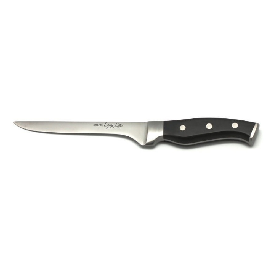 Нож мясной Едим дома обвалочный 15см кованый (ED-106), цвет черный - фото 1