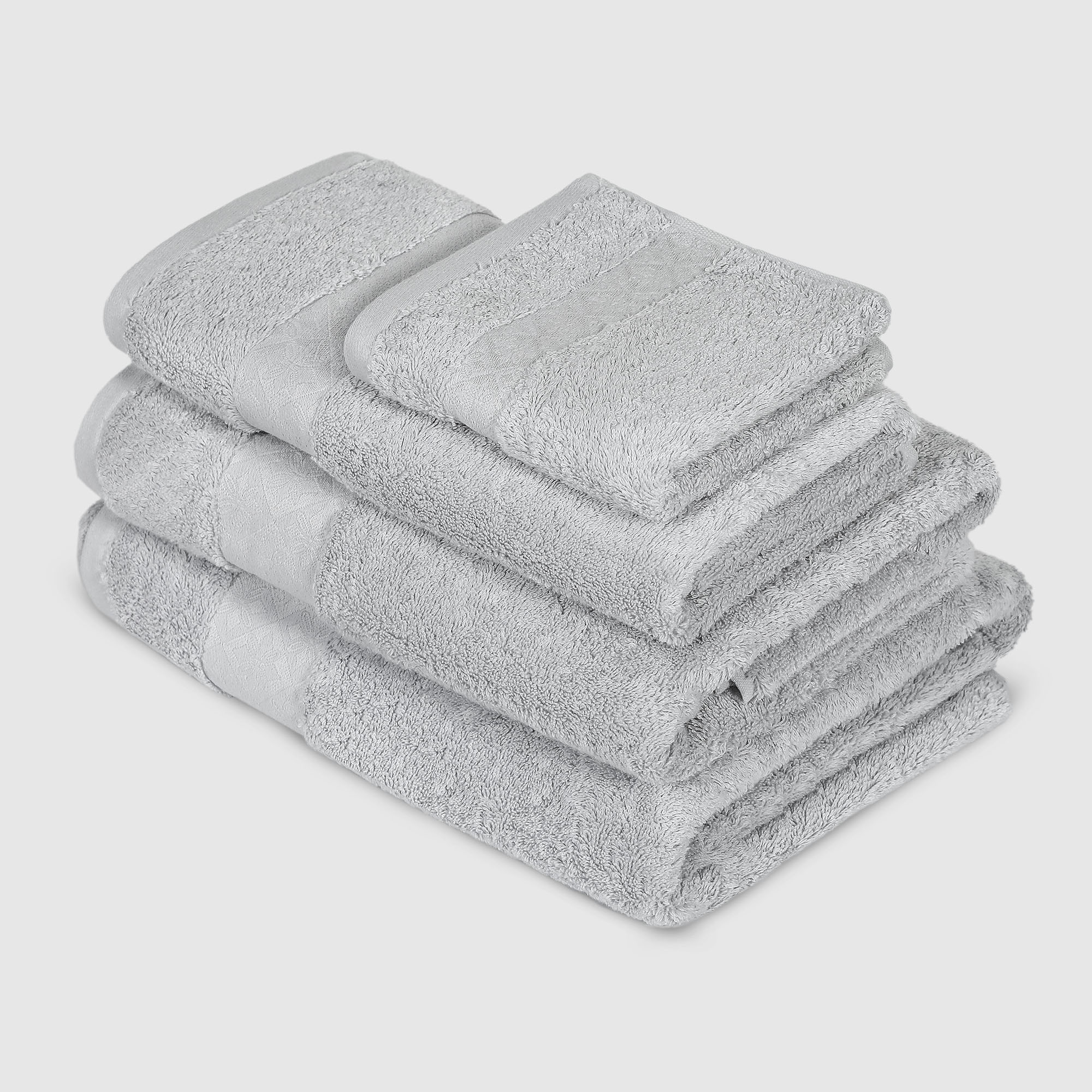 фото Полотенце махровое mundotextil extra soft l.grey 50х100 см