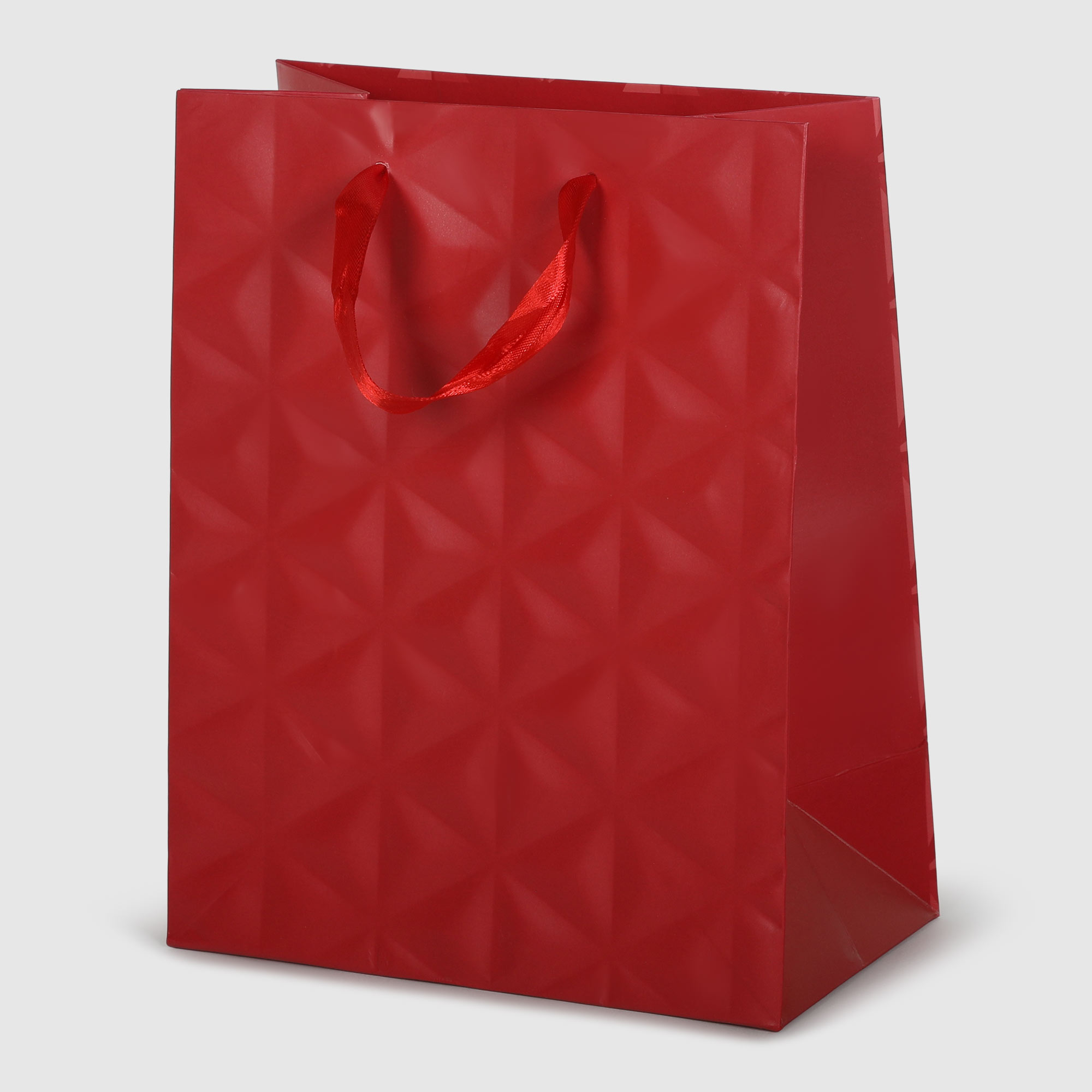 Пакет подарочный Мегамаг MLUX 18х22,7х10 см, цвет красный - фото 1