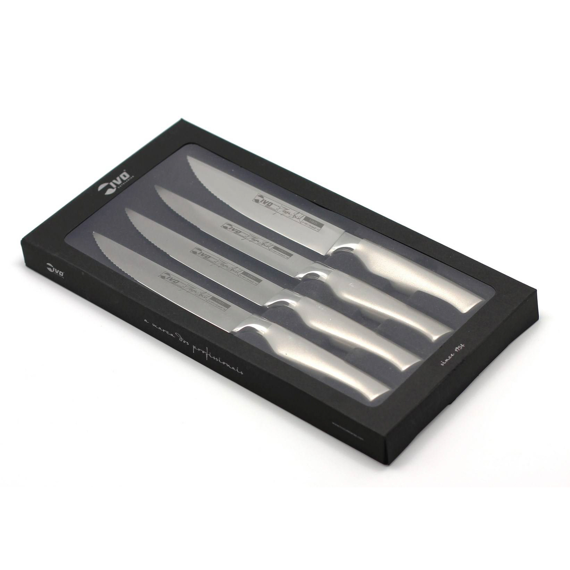 Набор ножей для стейка Ivo virtu нож для хлеба 20см virtu black ivo