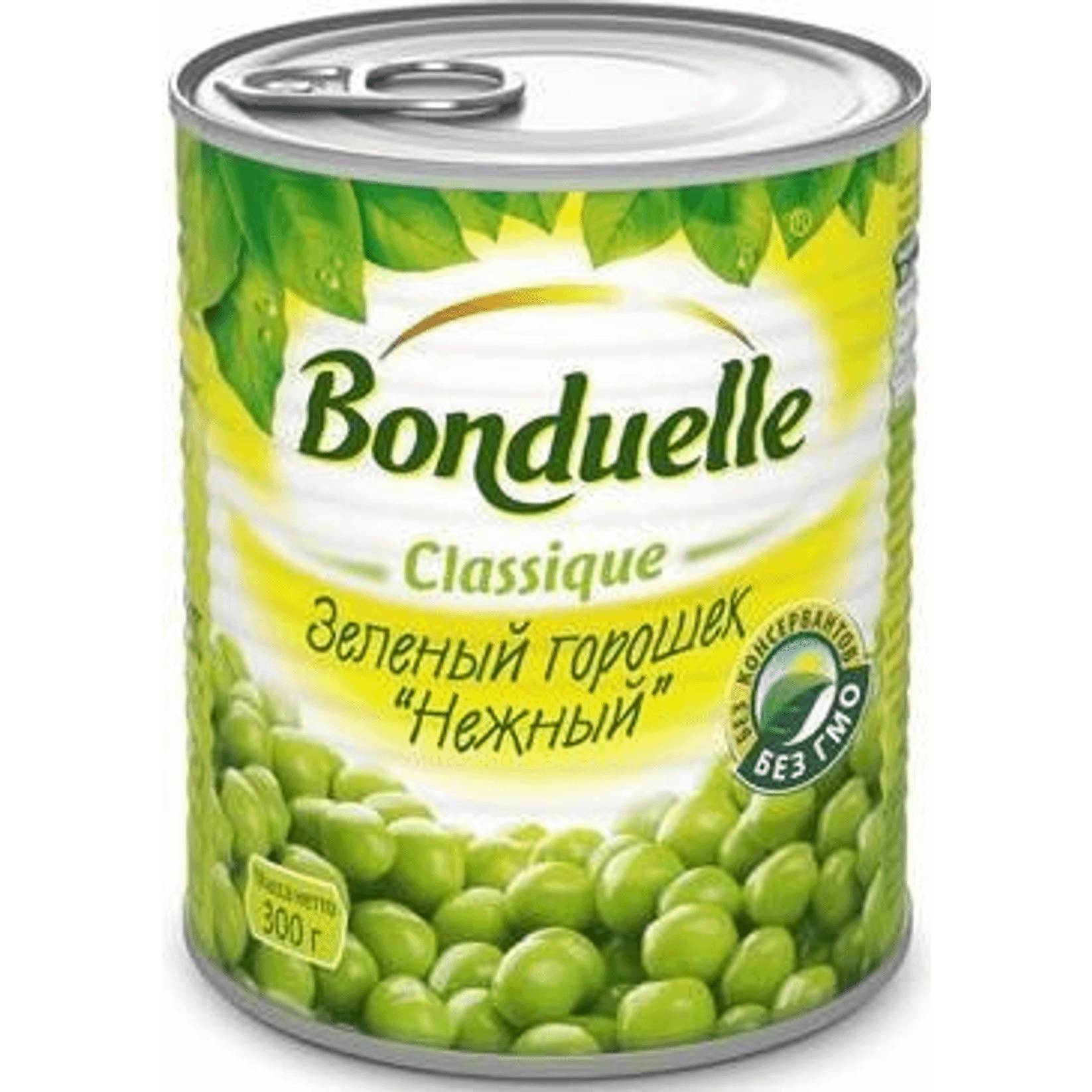 Зеленый горошек Bonduelle нежный, 350 г галеты овощные bonduelle зеленый букет 300 гр