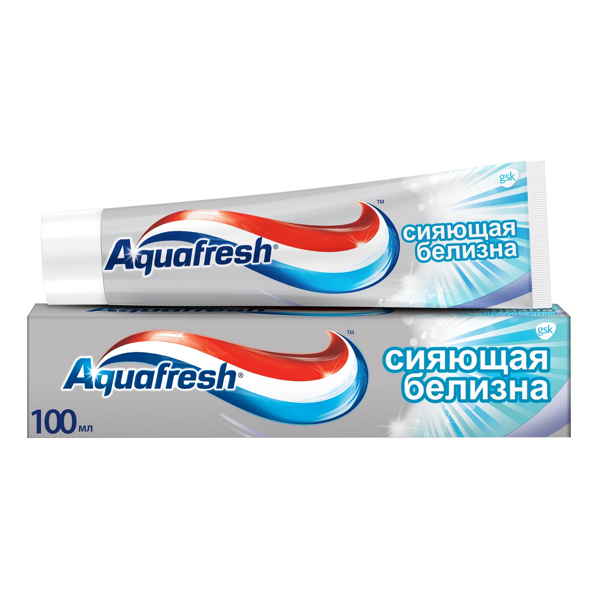 Зубная паста Aquafresh Сияющая белизна 100 мл зубная паста aquafresh активное отбеливание 100 мл