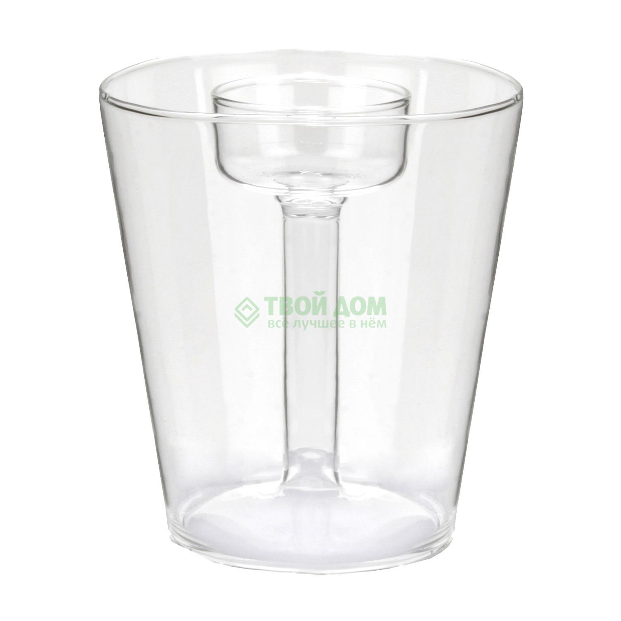 

Shi shi Подсвечник t-light 11см прозрачн, Прозрачный