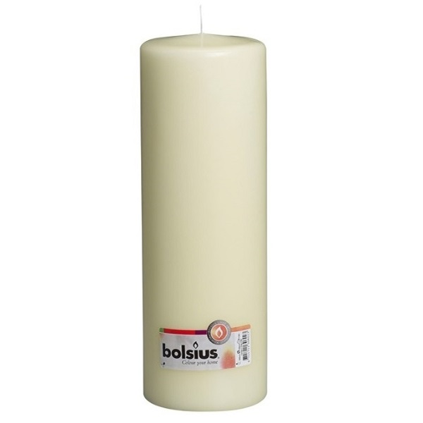 Свеча Bolsius 30х10 см Ivory