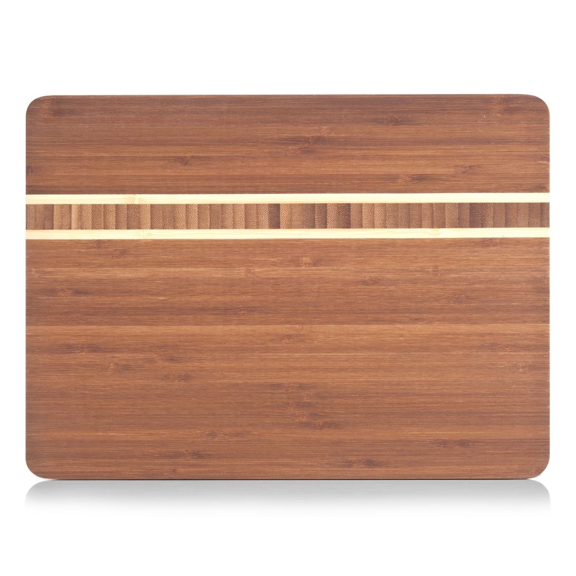 Разделочная доска Zeller 30х20х16 бамбук, цвет коричневый - фото 1