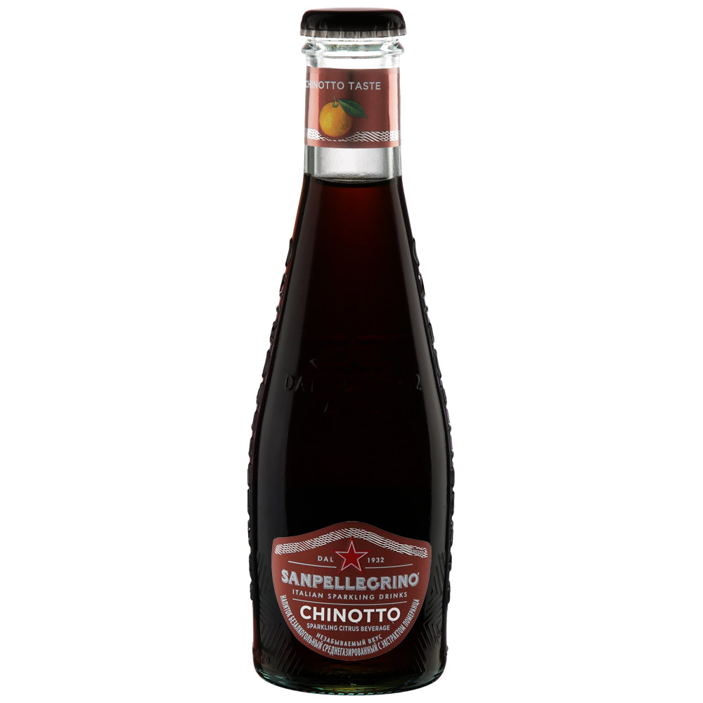 Напиток Sanpellegrino Chinotto 200 мл напиток сокосодержащий фрутинг с кусочками винограда и кокоса 238 мл