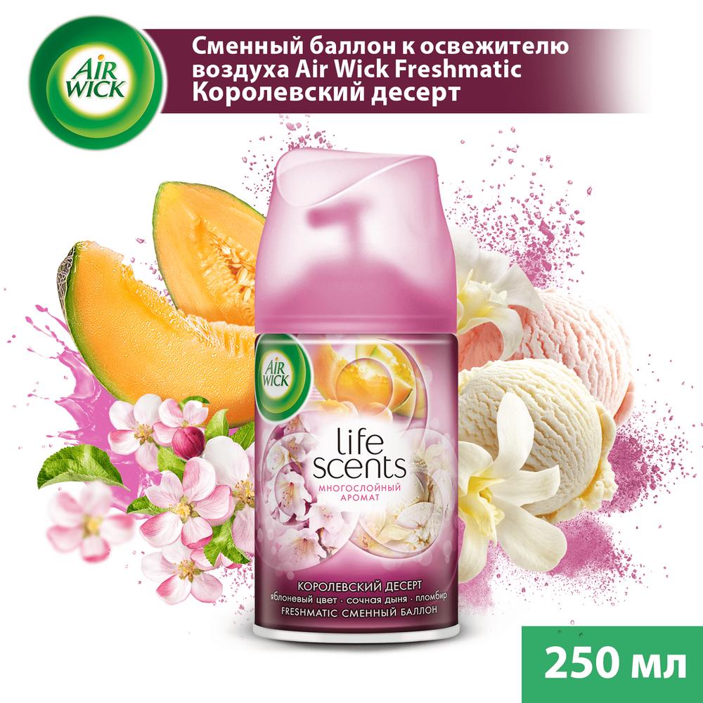 фото Сменный баллон для автоматического освежителя воздуха air wick life scents королевский десерт 250 мл