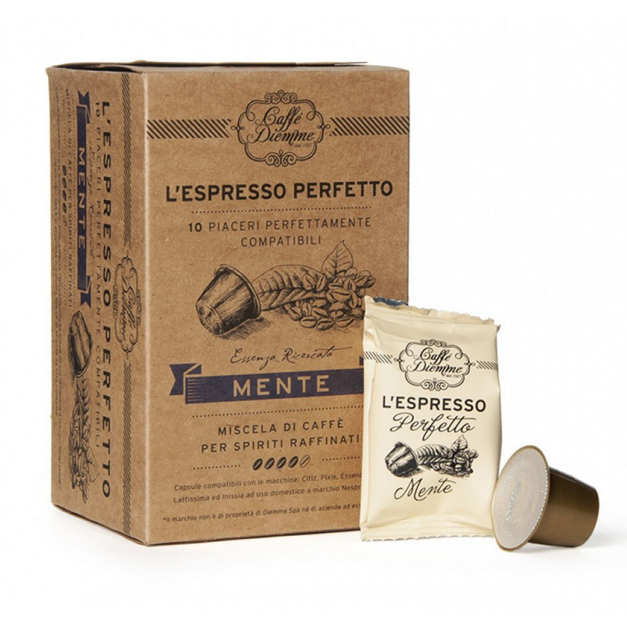 Кофе в капсулах Diemme Caffe Mente 10 шт кофе в капсулах caffe vergnano espresso intenso 10 шт х 5 г