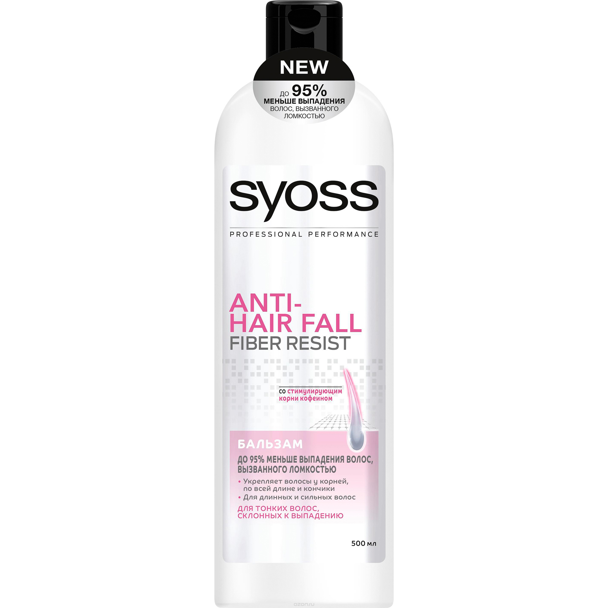Бальзам SYOSS Anti-Hair Fall Fiber Resist 95 для склонных к выпадению волос 500 мл крем бальзам для рук смягчение и питание 75 г