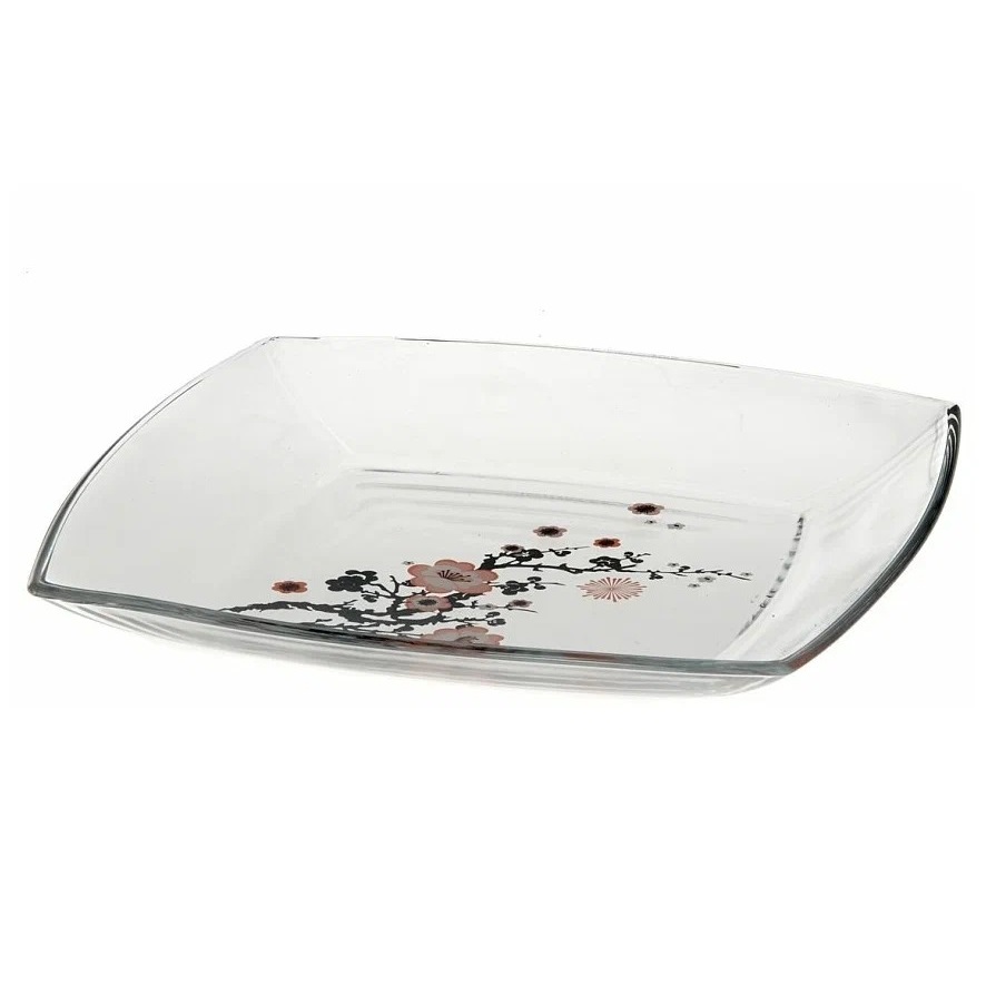 Набор тарелок Pasabahce Сакура 26.5х26.5 см 6 шт, цвет прозрачный - фото 1