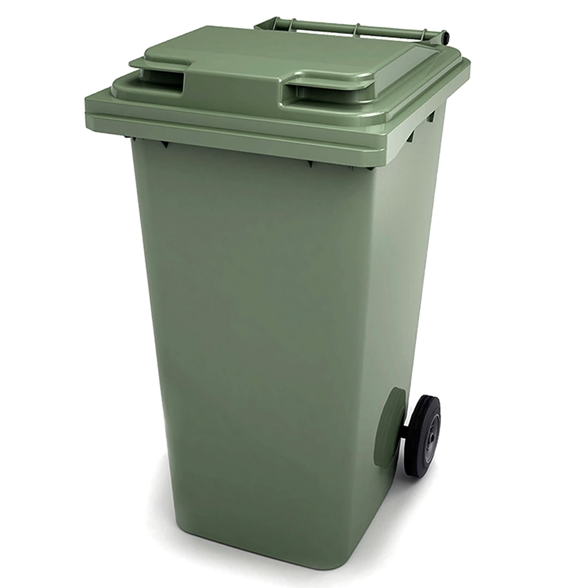 Контейнер для мусора зеленый 240л Ай-Пласт (24.С29/24.C29.S18) контейнер stars plast с ной крышкой 2 3 л 23х17х10 6 см