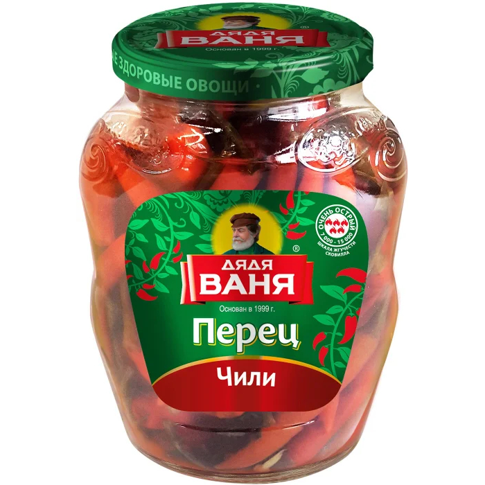 Перец Чили Дядя Ваня маринованный 340 г