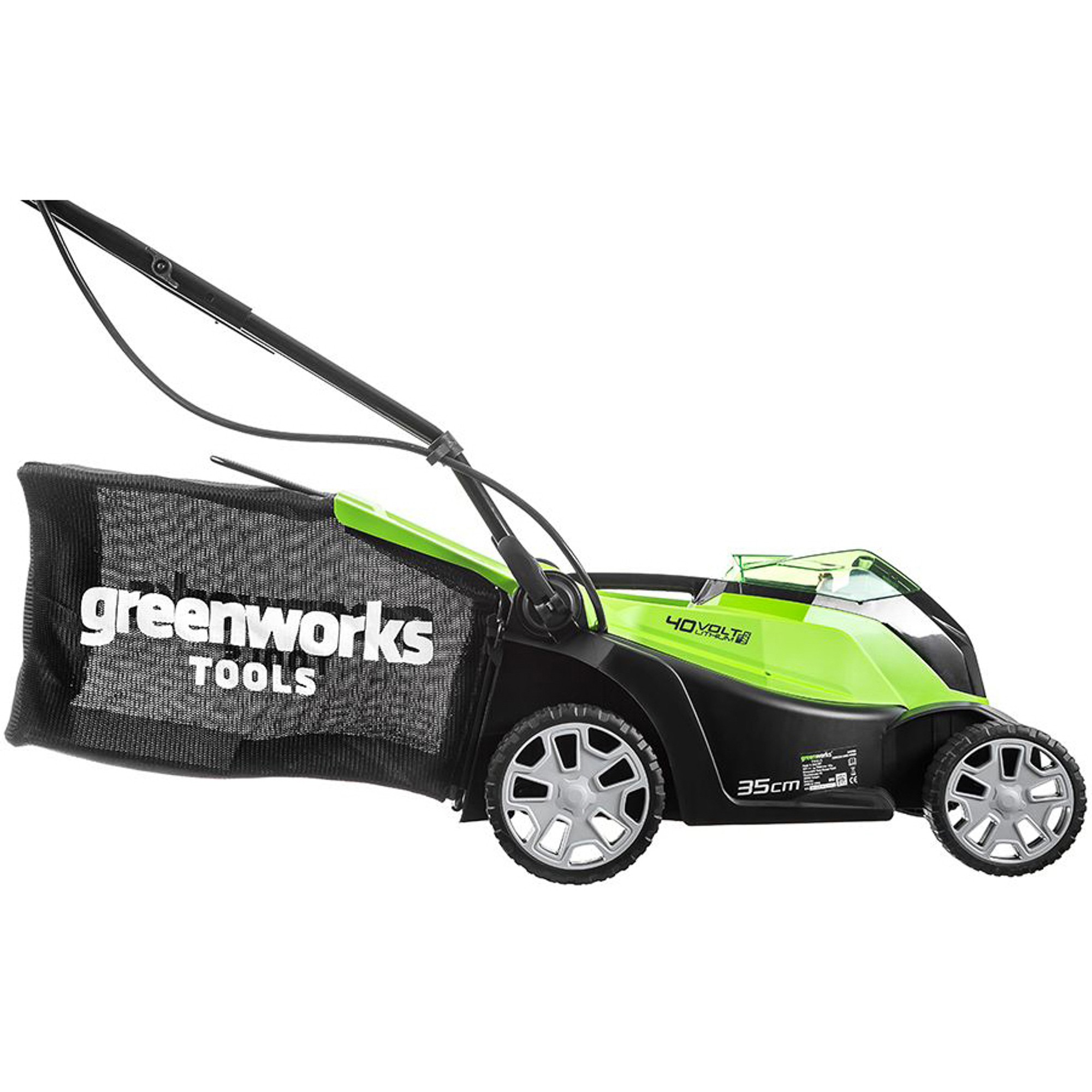 Газонокосилка GreenWorks G40LM35 без АКБ и ЗУ, цвет зеленый 2500067/2501907 - фото 3