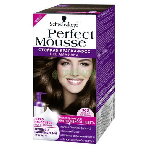 

Краска Schwarzkopf & Henkel Perfect Mousse 365 Темный Шоколад (2002292)