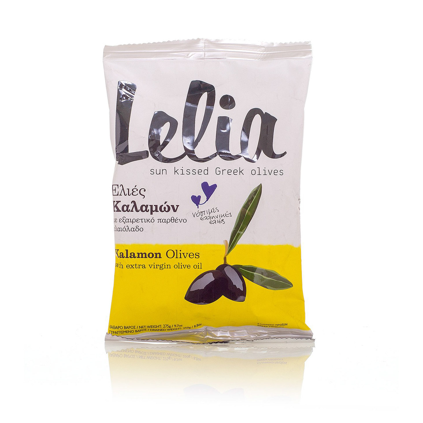 Оливки Lelia с косточкой Каламата в оливковом масле 275 г оливки черные ece premium в масле с косточкой 300 г