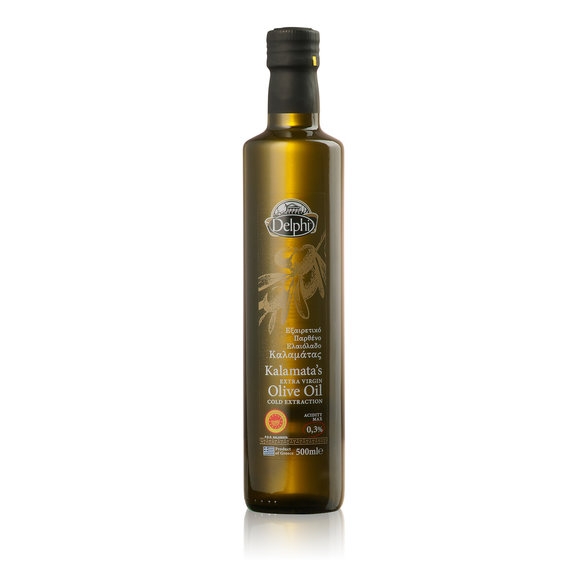Масло оливковое DELPHI Extra Virgin Kalamata 500 мл - фото 1