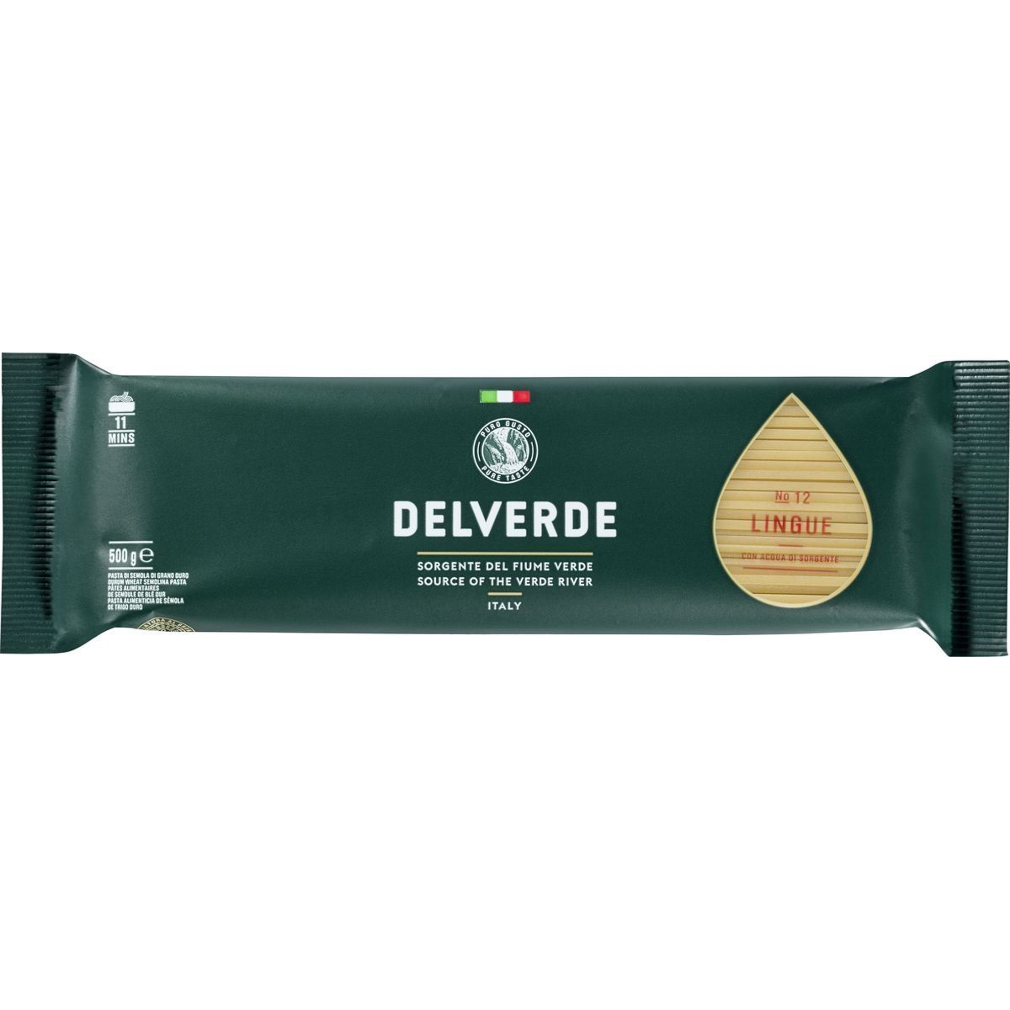 Макаронные изделия Delverde №12 Лингуэ 500 г макаронные изделия de cecco фарфалле 93 500г