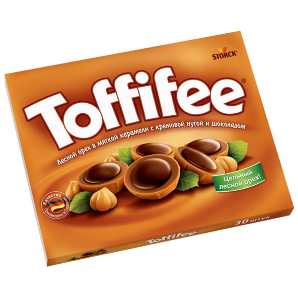 Шоколадные конфеты Toffifee 250 г конфеты коровка шоколадные вафельные 250 г
