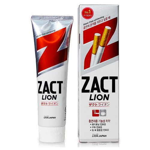 цена Паста зубная отбеливающая Zact Lion 150 г