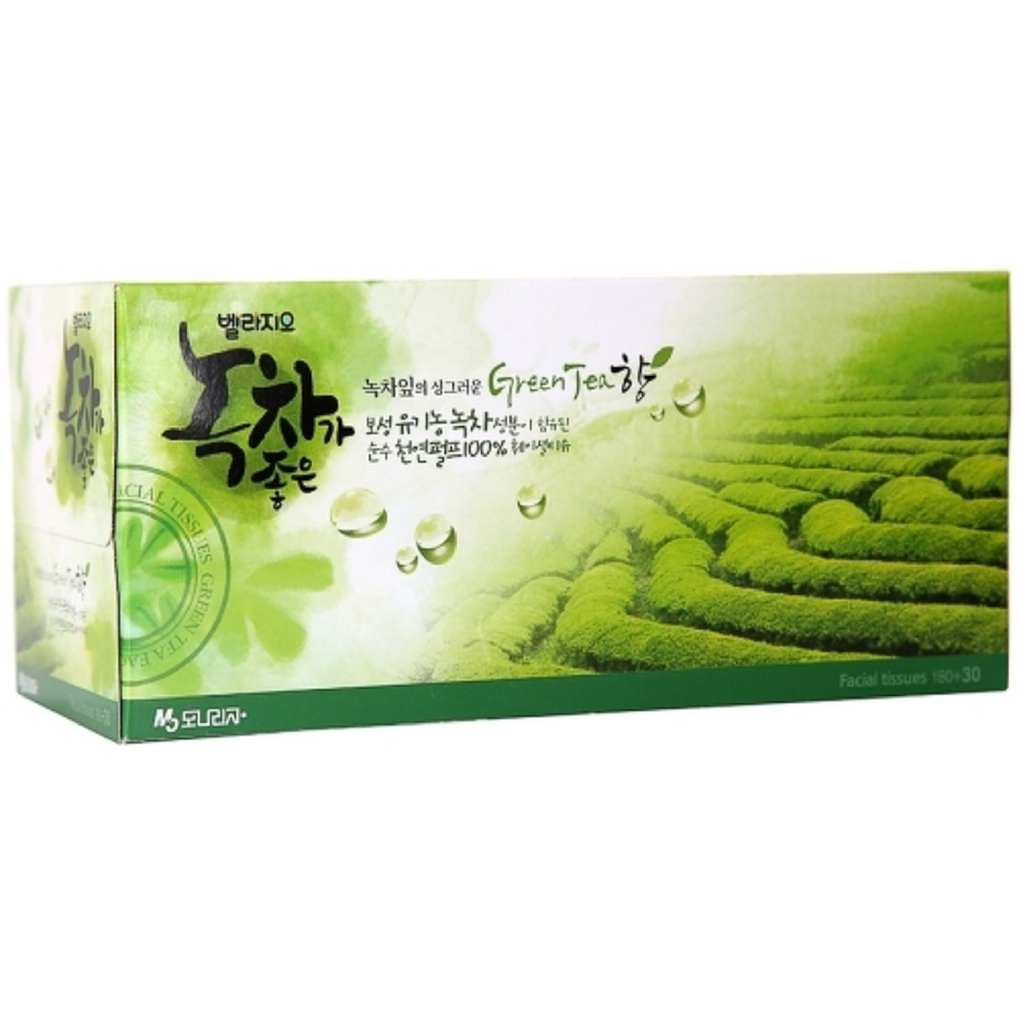 Салфетки для лица Bellagio Green Tea с экстрактом зеленого чая 210 шт 30 шт упаковка бумажные кружевные материалы с цветами