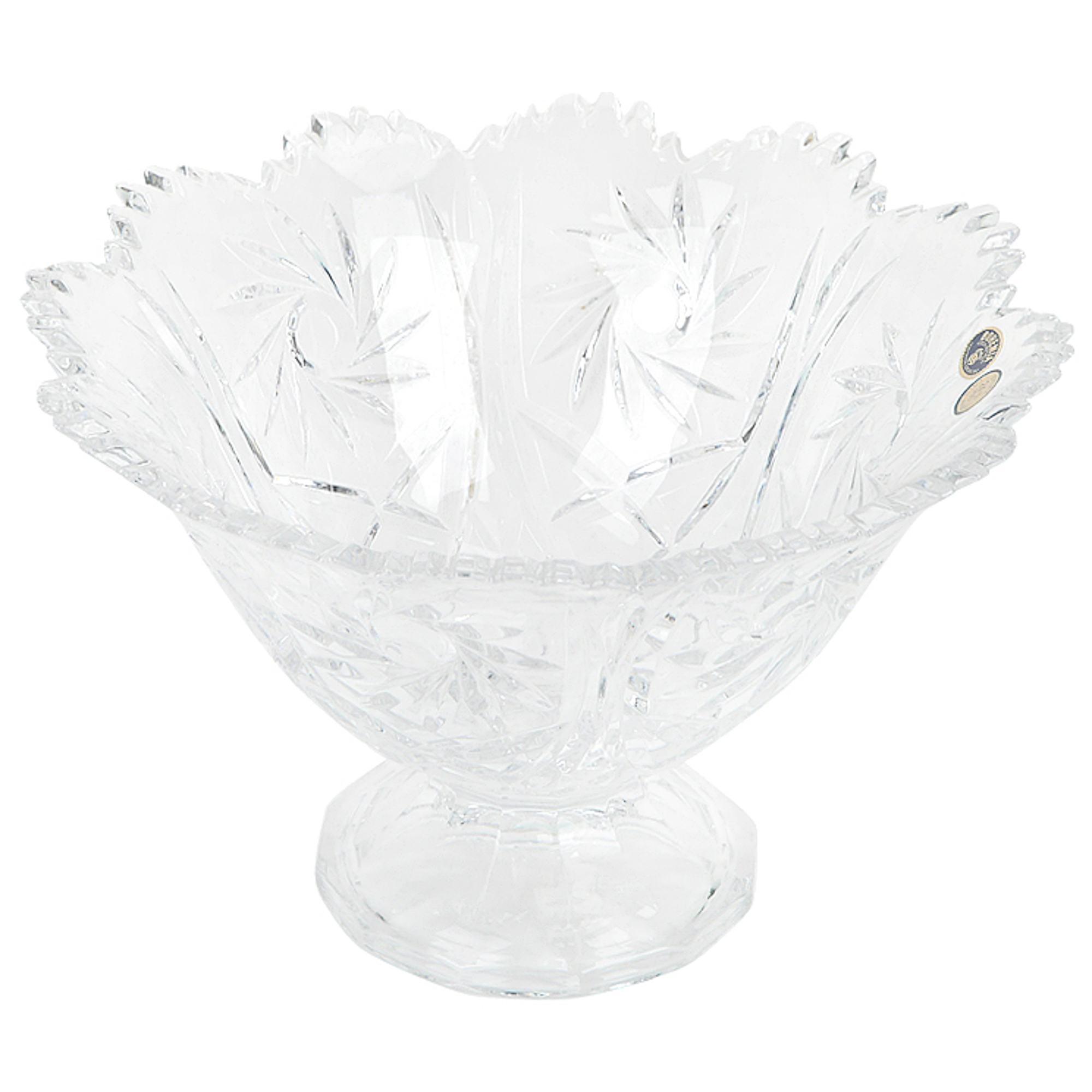 Фруктовница Crystal Bohemia Pinwheel 25,5 см ваза для фруктов pinwheel 11 8 см 930 66100 0 26080 118 109 crystal bohemia