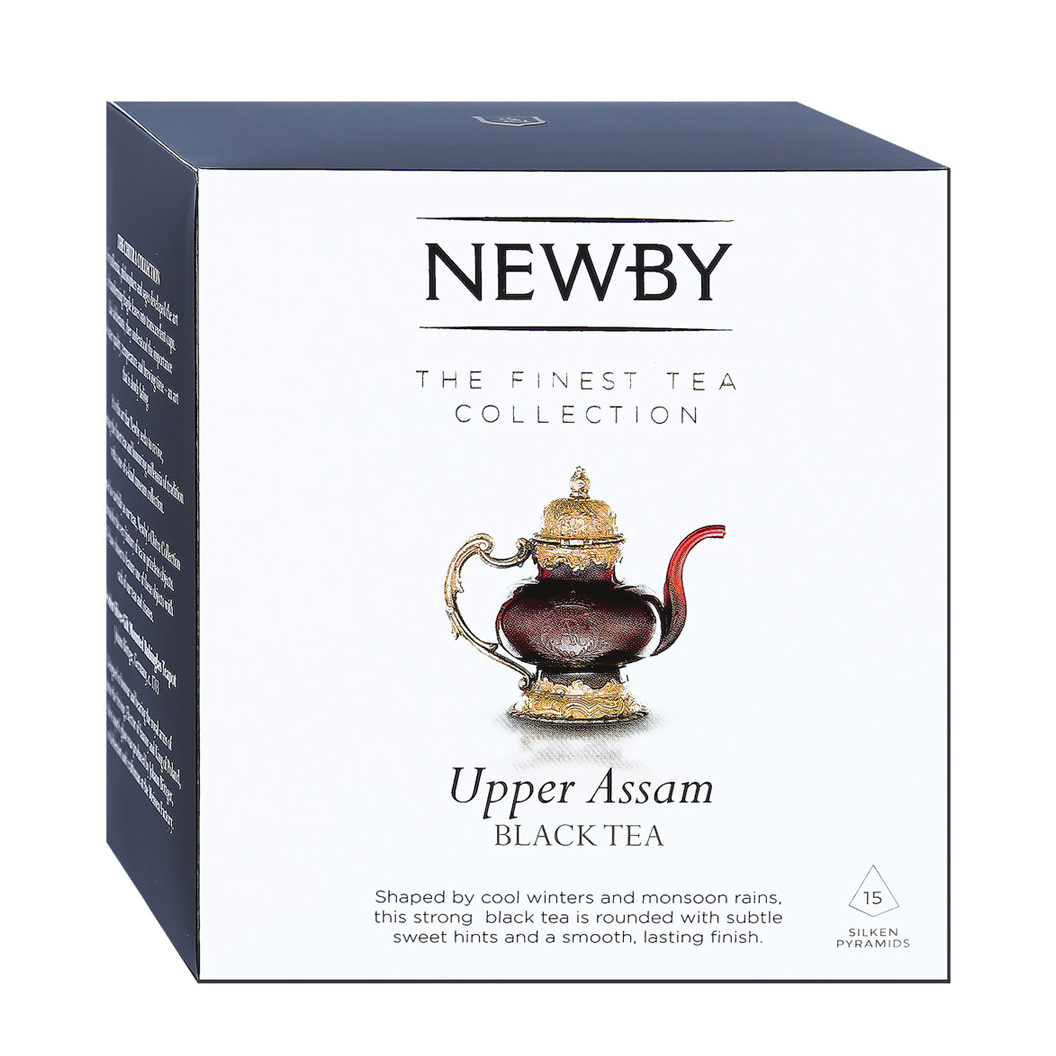 Чай черный Newby Верхний Ассам в пирамидках 15 пакетиков чай органический tipson ашваганда с имбирем и персиком 25 пакетиков
