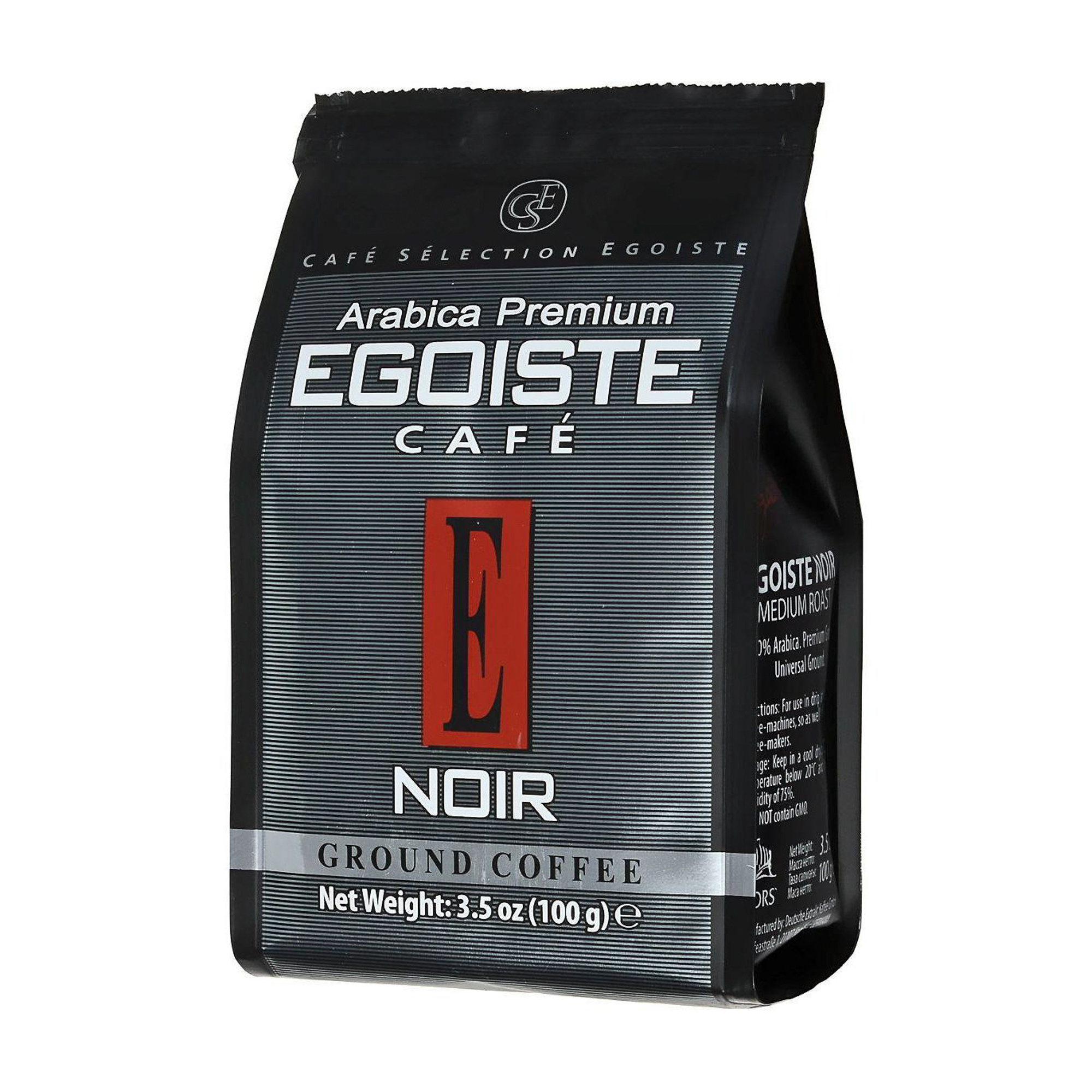 Кофе молотый Egoiste Noir 100 г кофе brai gran 100% арабика свежеобжаренный молотый в фильтр пакете 8 шт по 8 гр
