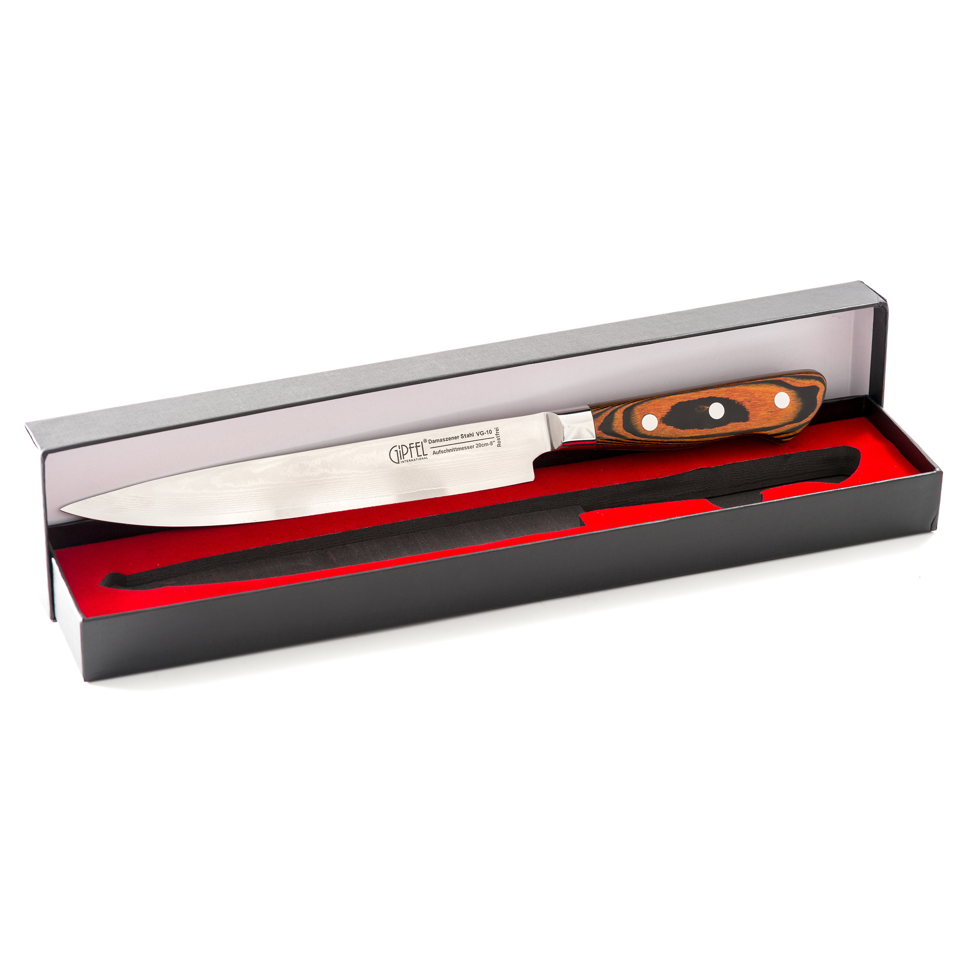 нож для мяса слайсер 20 5см 2 5мм gipfel laffi Нож для мяса слайсер Kyoto Gipfel
