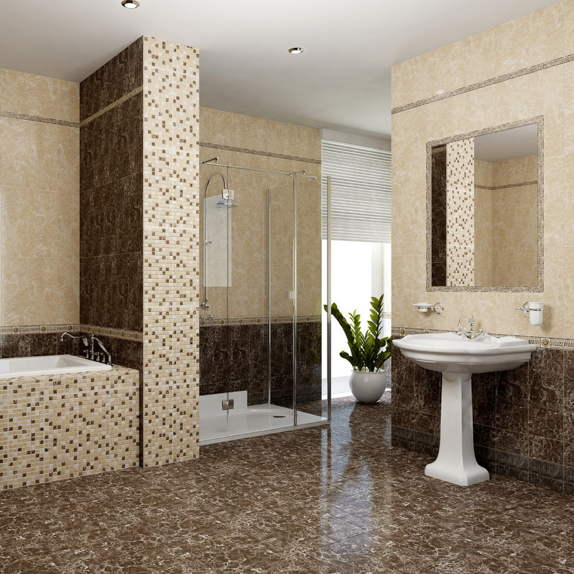 фото Плитка kerlife marmo mosaico 50,5x20,1 см