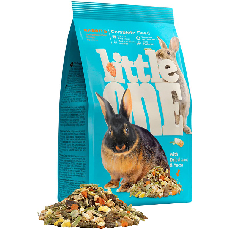 Корм Little One Для кроликов 400 г pinny pm полнорационный корм для карликовых кроликов с морковью горохом свеклой 0 8 кг