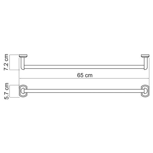 Штанга для полотенец,65cm  WasserKraft Вид№2