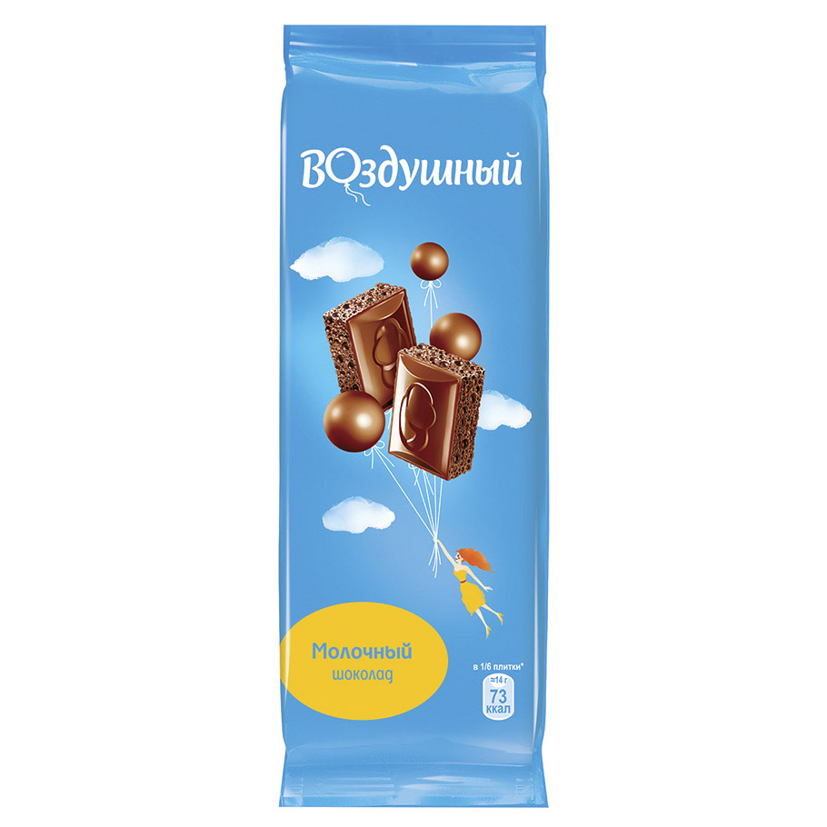 Шоколад Воздушный молочный пористый 85 г шоколад воздушный молочный пористый 85 г