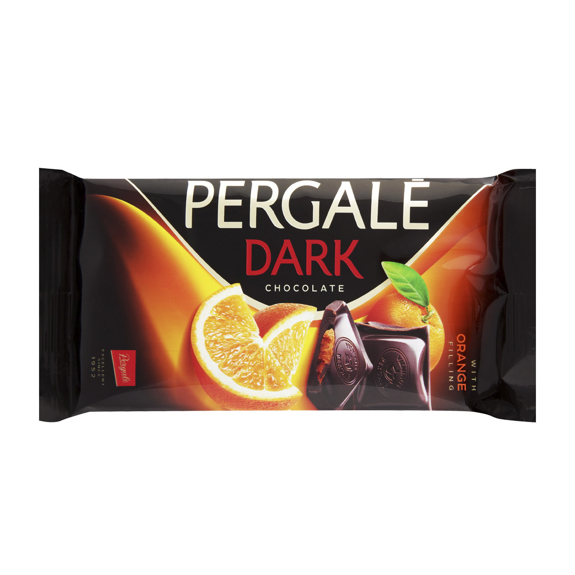 Шоколад Pergale темный с апельсиновой начинкой 100 г шоколад красный октябрь с начинкой тройной десерт 85 г