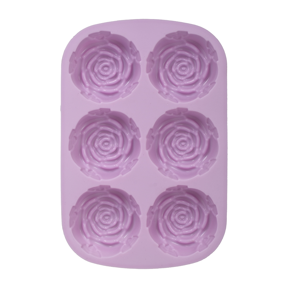 Форма для выпечки и запекания Marmiton Розы 6 ячеек, цвет микс - фото 8