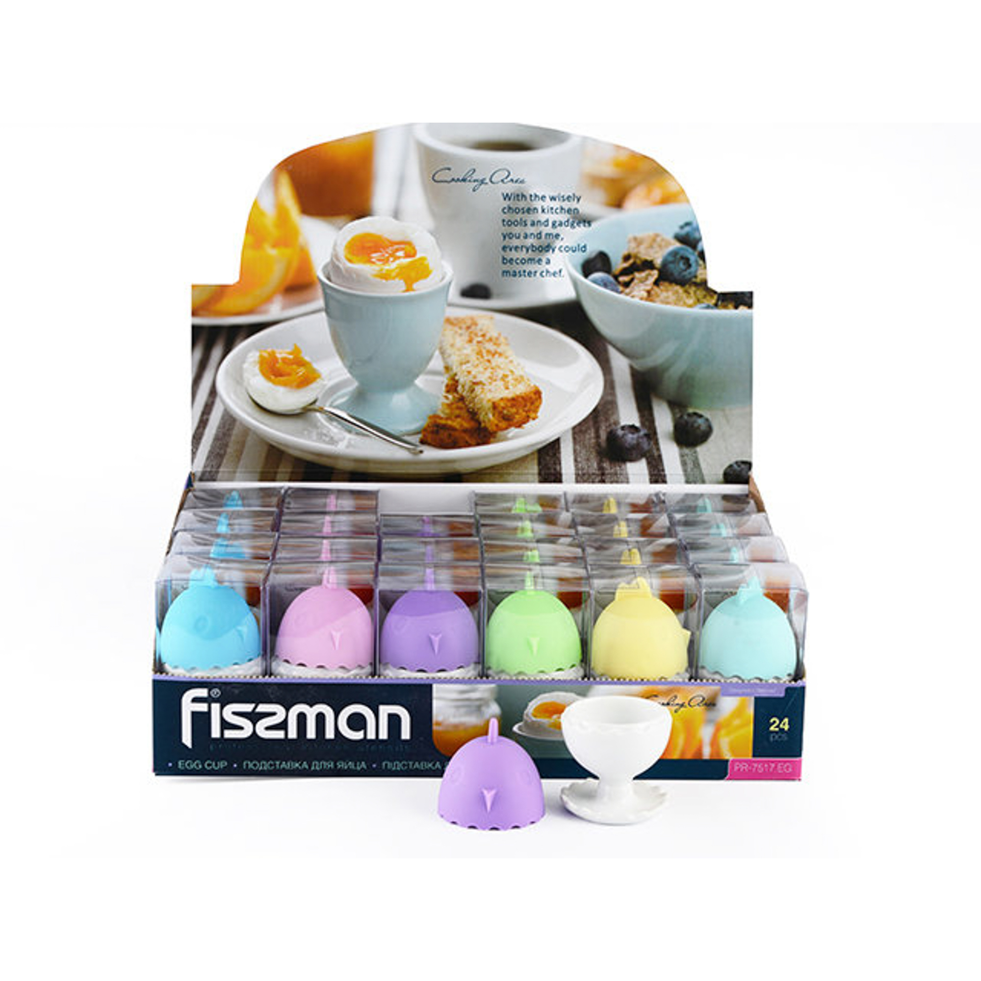 подставка для яйца зайка 9x6 5x7 см белый Подставка для яйца 5 см Fissman