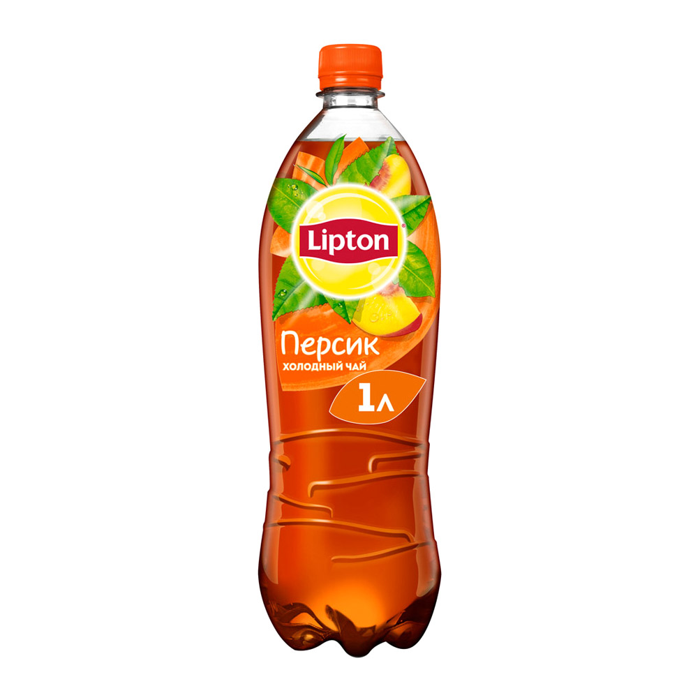 Холодный чай Lipton Черный Персик 1 л холодный чай lipton липтон лесные ягоды 1 литр пэт 12 шт в уп